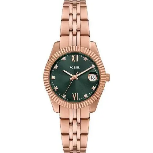 Scarlette Three-hand Date Rose Gold-tone Watch ES5369 by Fossil