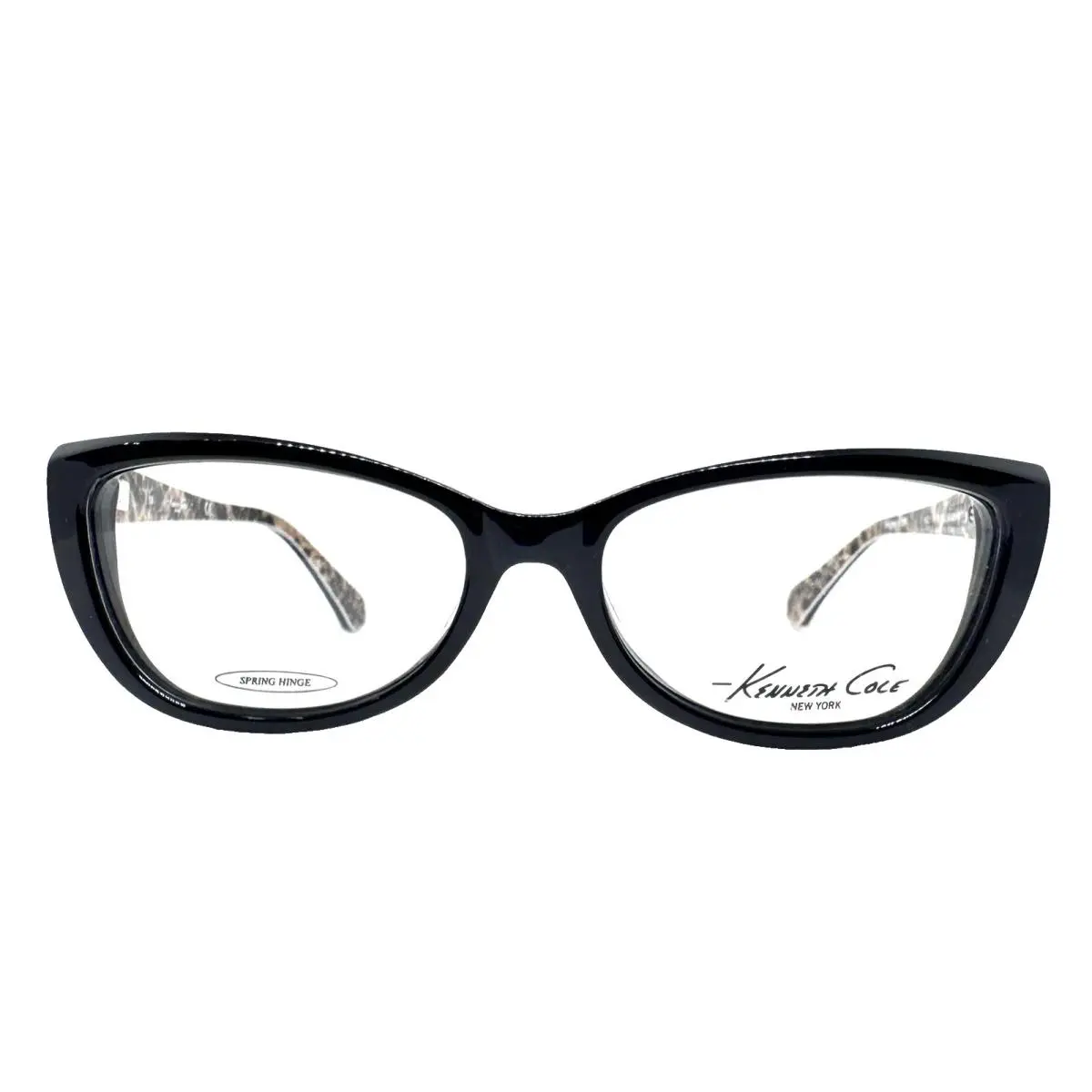 Kenneth Cole KC211 Black Print Eyeglasses Frames 53-16-135 RX Ready