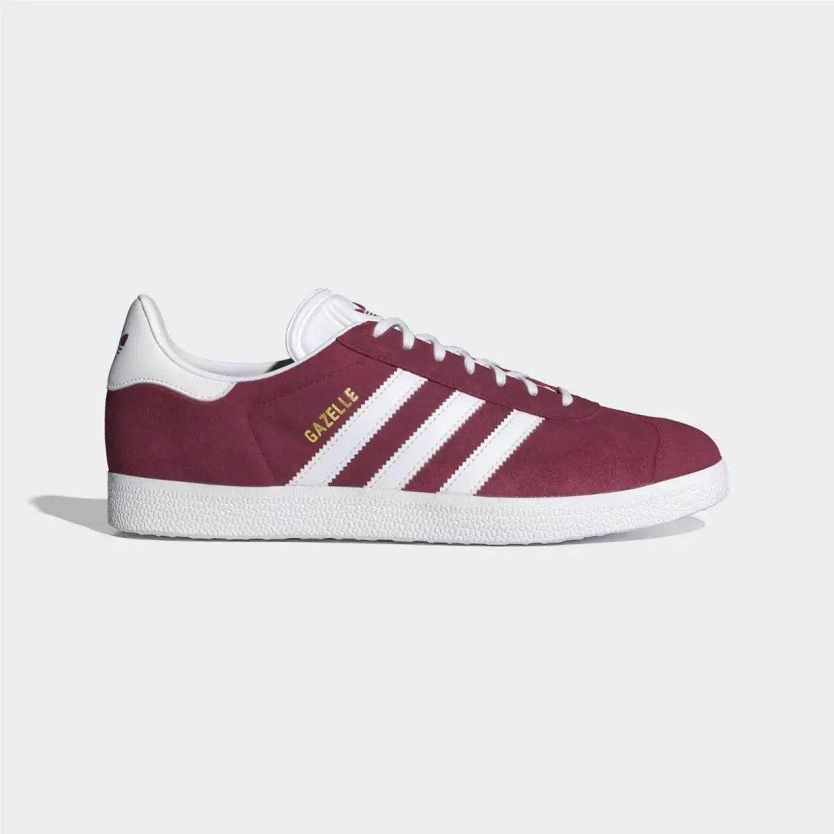 Adidas Gazelle B41645 Sneaker Men`s Burgundy White Suede Lifestyle Shoes TF7465