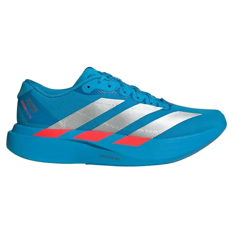 Adidas Adizero Evo SL Ekiden Solar Blue Silver Womens Running JR4729 Sz 8.5