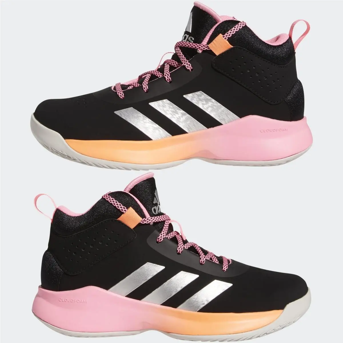 Adidas shoes - Core Black/Silver Metallic/Beam Pink 5