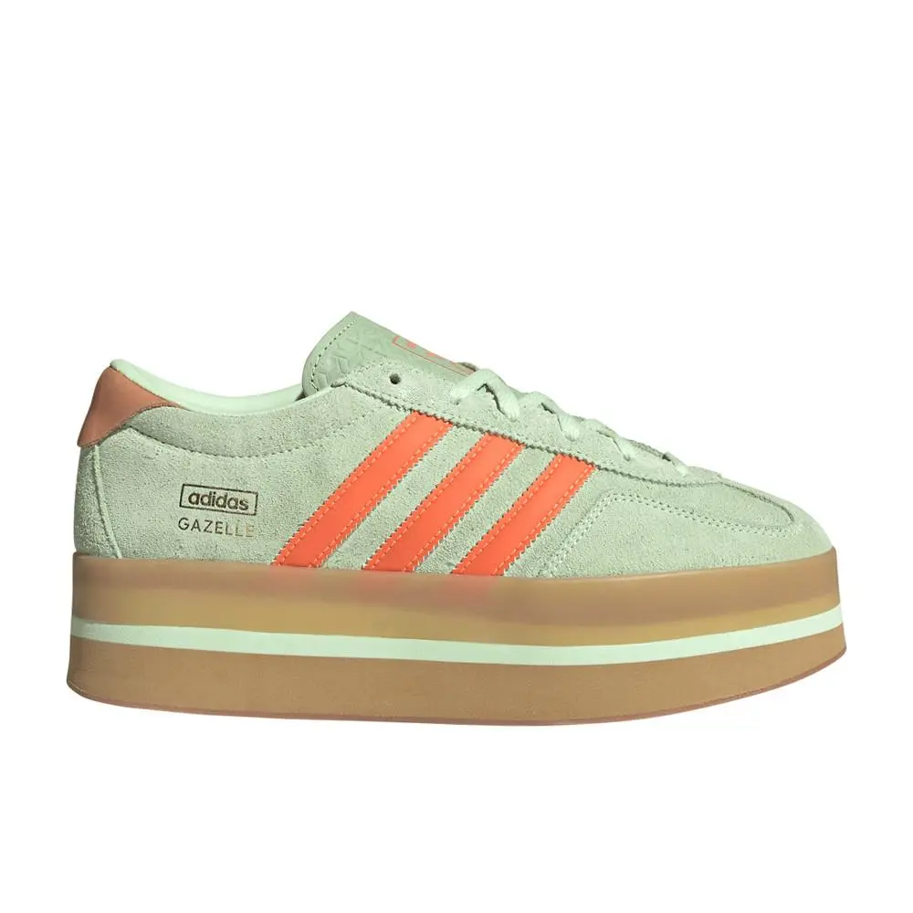 Adidas shoes - adidas Gazelle Stack Lace Up - JR8180 - Green, Orange 7