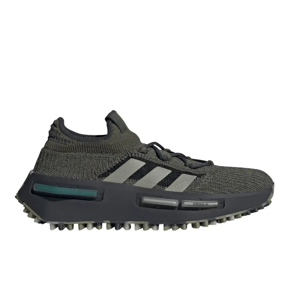 Adidas Nmd S1 Lace Up Mens Green Grey Sneakers Casual Shoes IE2075