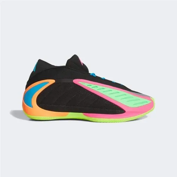 Adidas Anthony Edwards 2 Basketball Black Lucid Lemon Screaming Men`s Shoes KK0645