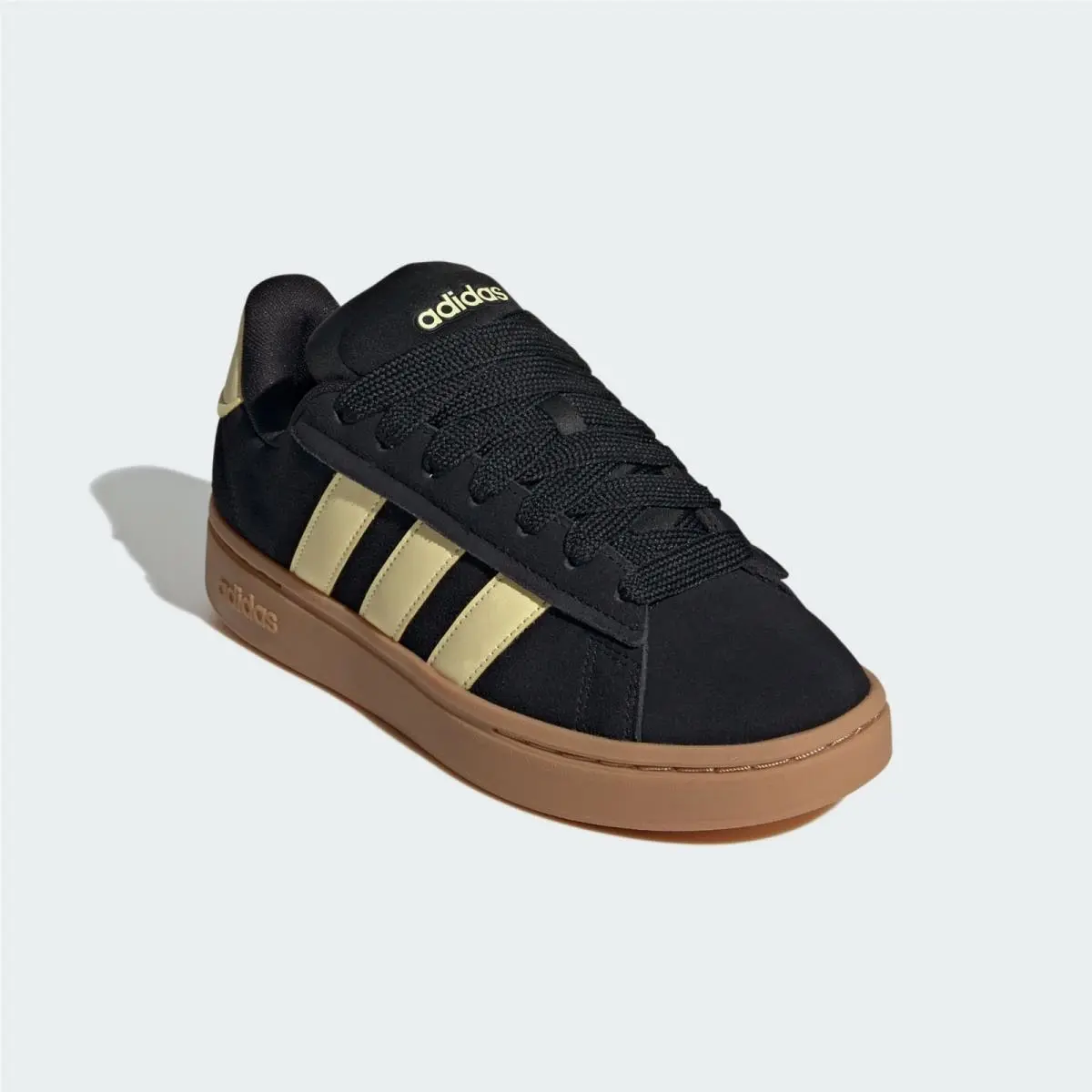 Adidas Grand Court Alpha IH1288 Sneakers Womens 8 Black Gum Casual Shoes RHS5306