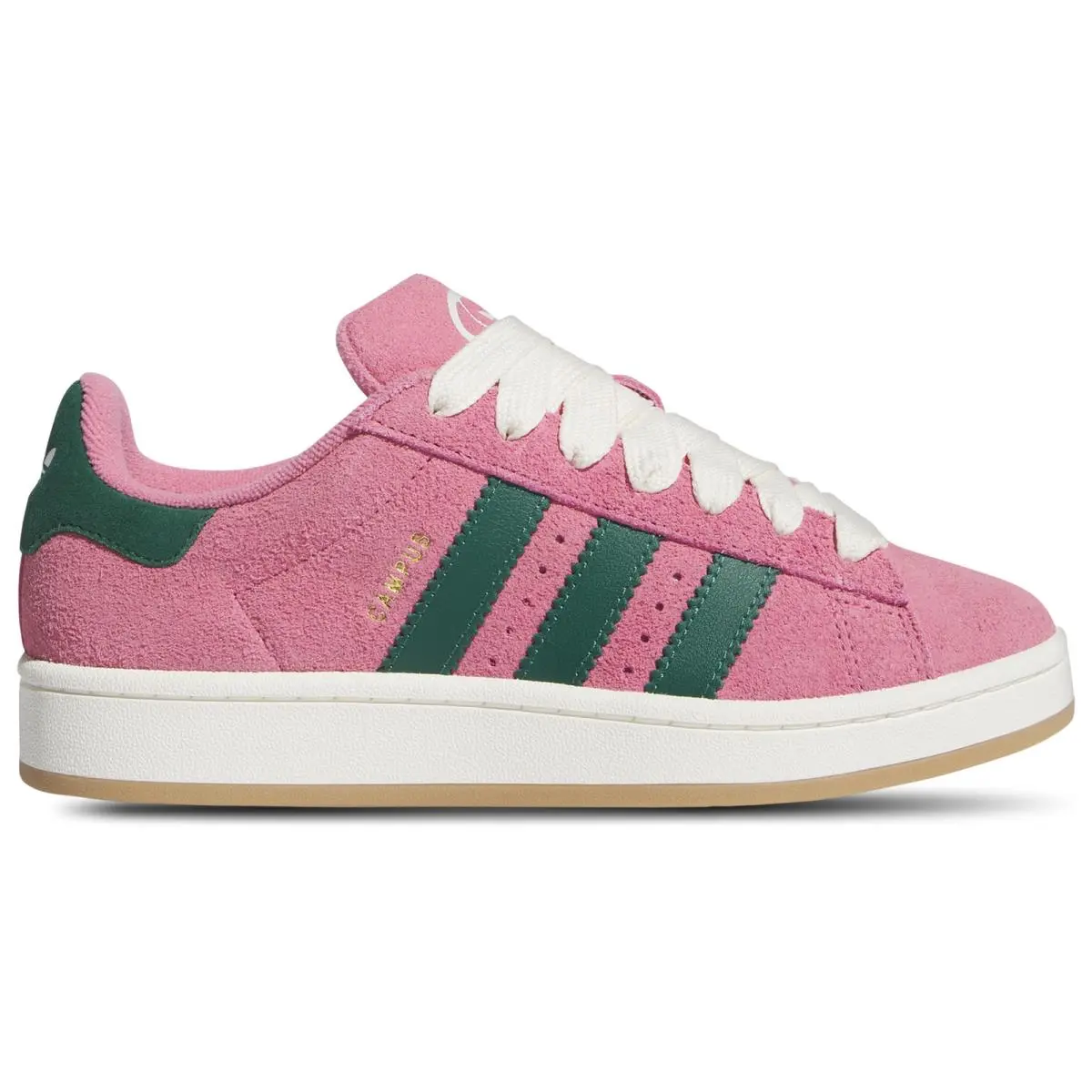 JI2015 Womens Adidas Originals Campus 00S `rose Tone` - Rose Tone/Collegiate Green/Gold Metallic