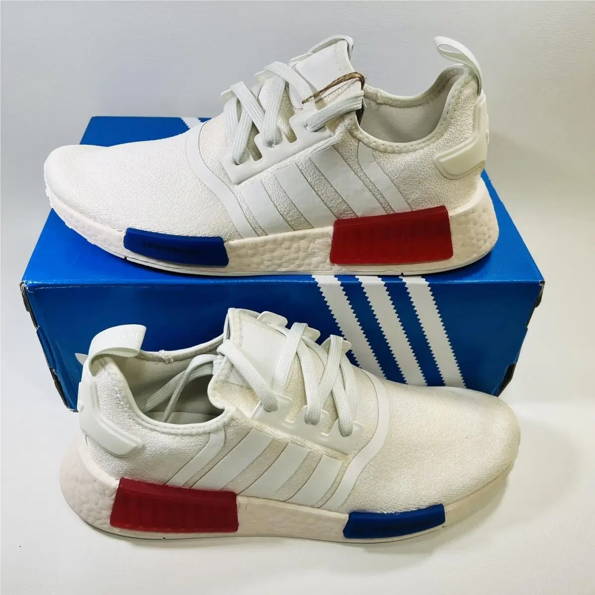 Adidas shoes - adidas NMD R1 - NMD - HQ4451 - OffWhite / Red 1