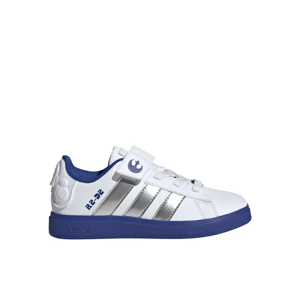Adidas shoes - adidas Droids Grand Court 2.0 Lace Up  Youth - IH1136 - Silver, White 5