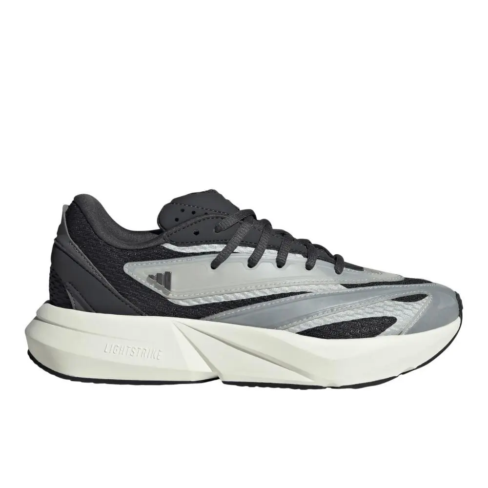 Adidas Lightblaze Lace Up Womens Black Sneakers Casual Shoes JS4255