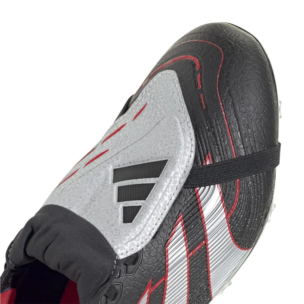 Adidas shoes - adidas Predator Obsidian Strike FoldOver Tongue Firm GroundMulti - JR6881 - Black, Silver 5