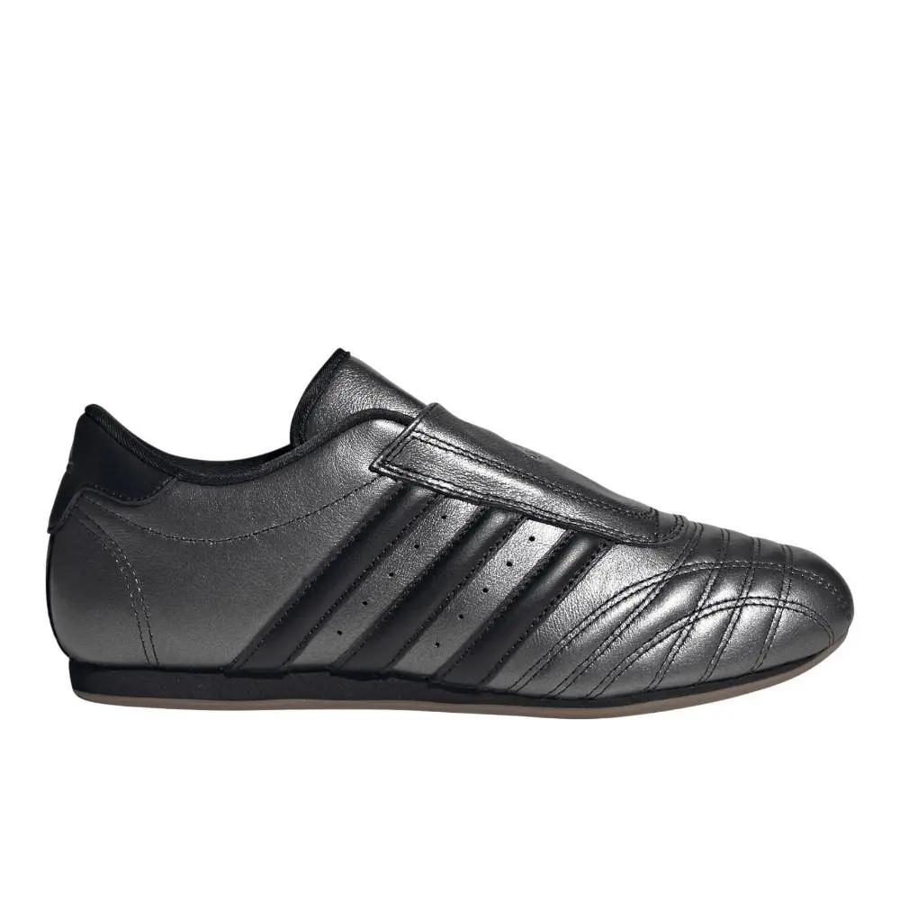 Adidas Taekwondo Slip On Womens Black Silver Sneakers Casual Shoes JS4024