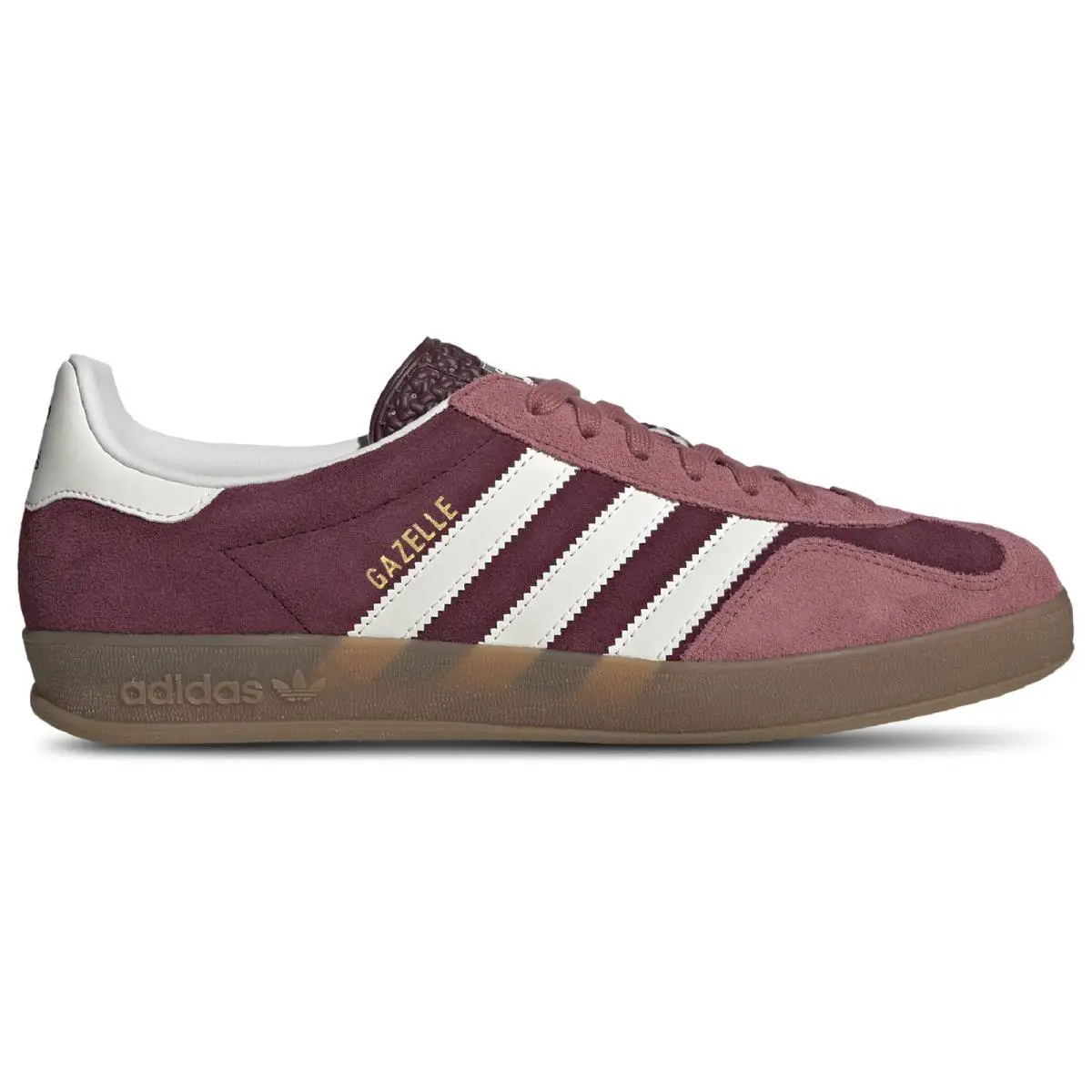 IF9647 Mens Adidas Originals Gazelle Indoor - Maroon/Cloud White/Preloved Crimson