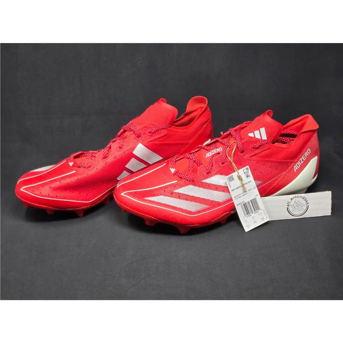 Adidas Adizero Electric Mens Size 12.5 Football Cleats Red White IH5033 Nby
