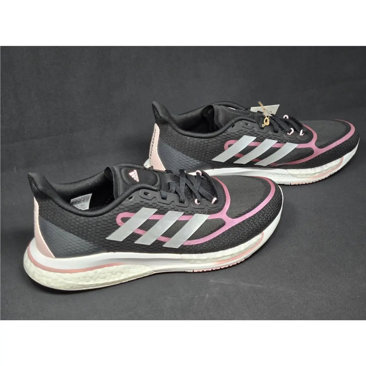 Adidas Supernova + Women Multi Sizes Black Pink White Silver Shoes FX6698 Nby