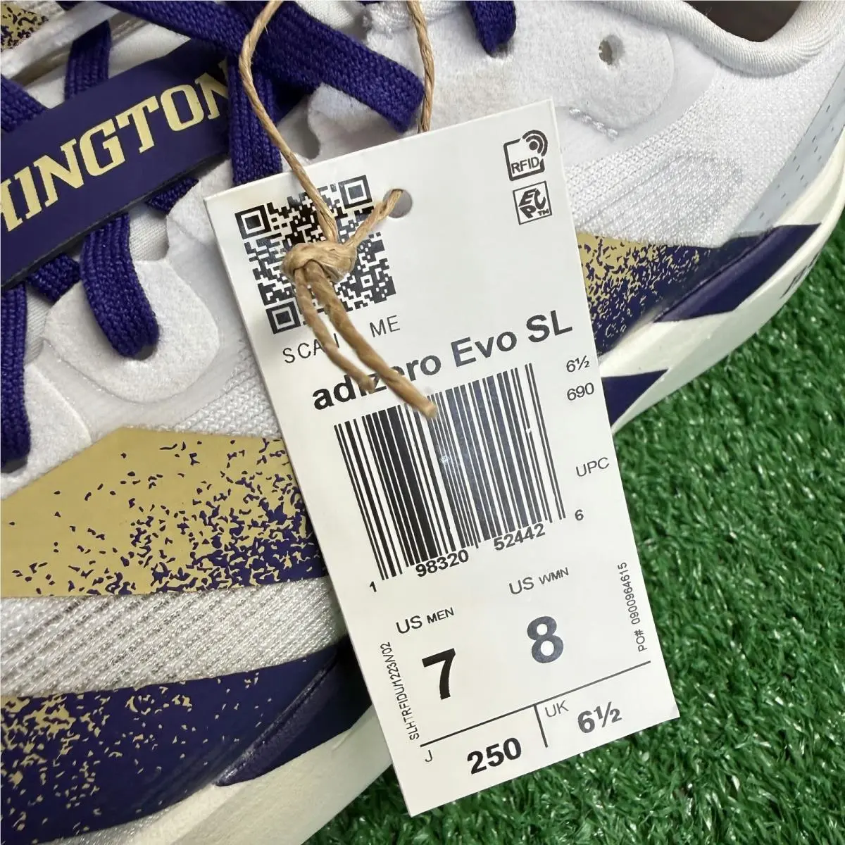 Adidas shoes - Adizero Evo SL Washington - Adizero Evo Washington - JQ4578 - White 8