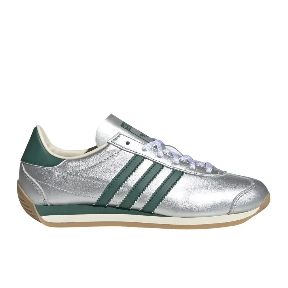 Adidas Country Og Lace Up Womens Silver Sneakers Casual Shoes IE8412-A