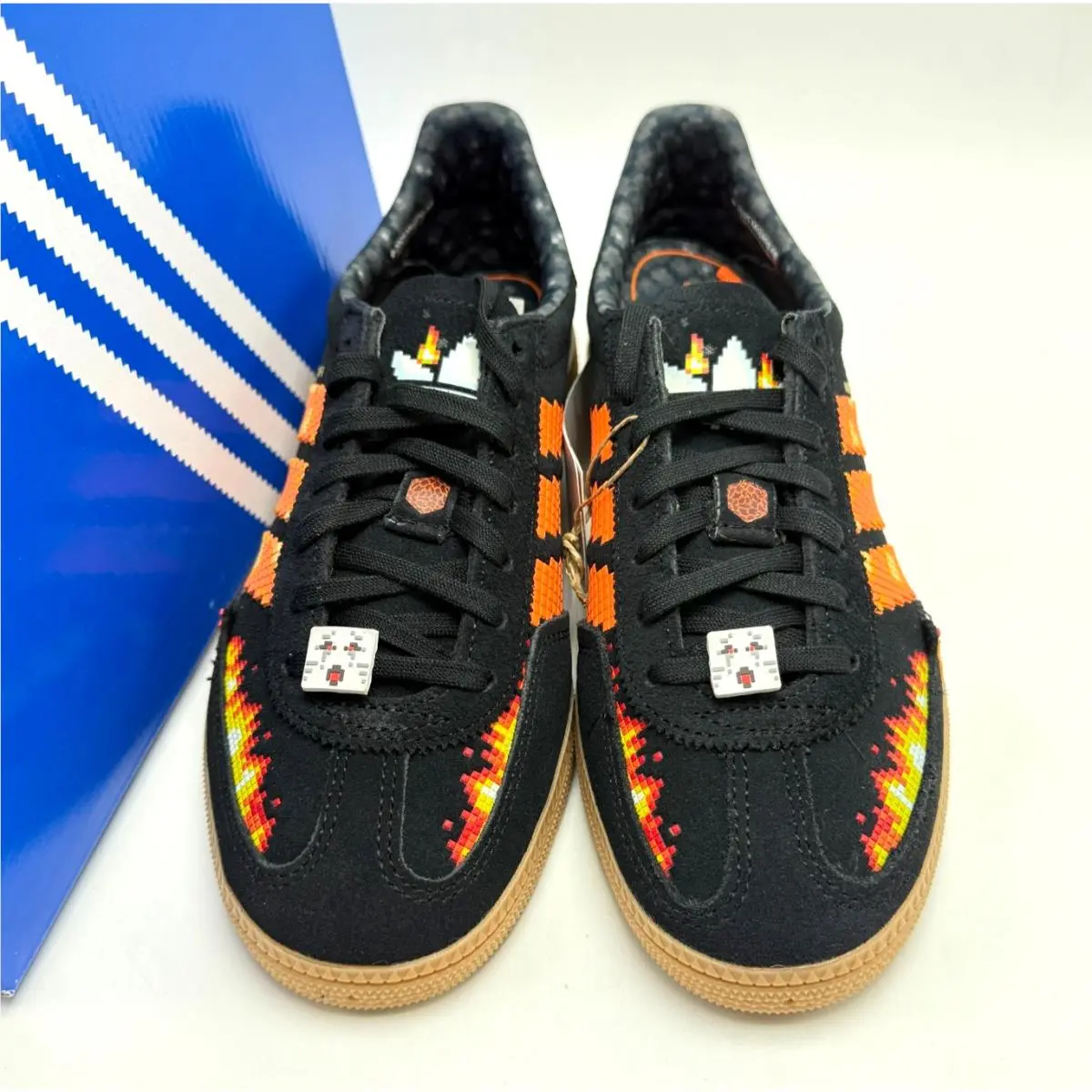 Adidas shoes - Adidas Handball Spezial Minecraft Black Pure Orange (GS) - IH1737 - Core Black/Pure Orange/Cloud White 0