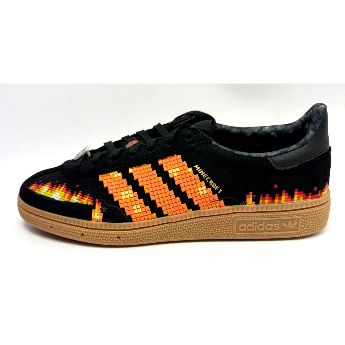 Adidas shoes - Adidas Handball Spezial Minecraft Black Pure Orange (GS) - IH1737 - Core Black/Pure Orange/Cloud White 8