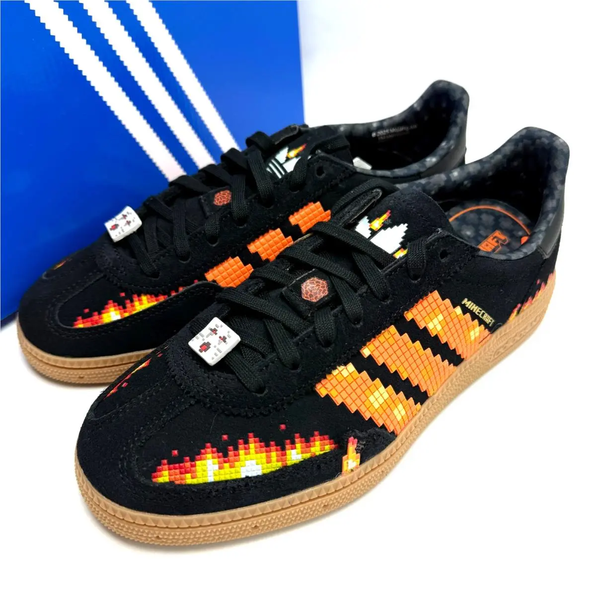 Adidas Handball Spezial Minecraft Black Pure Orange (gs) Handball Spezial Minecraft Black Pure Orange GS Youth Shoes IH1737