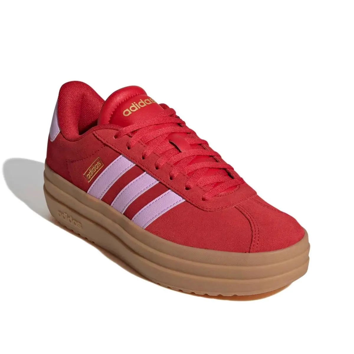 Woman`s Fashion Sneakers  VL Court Bold Platform Sneaker Red/Pink by Adidas
