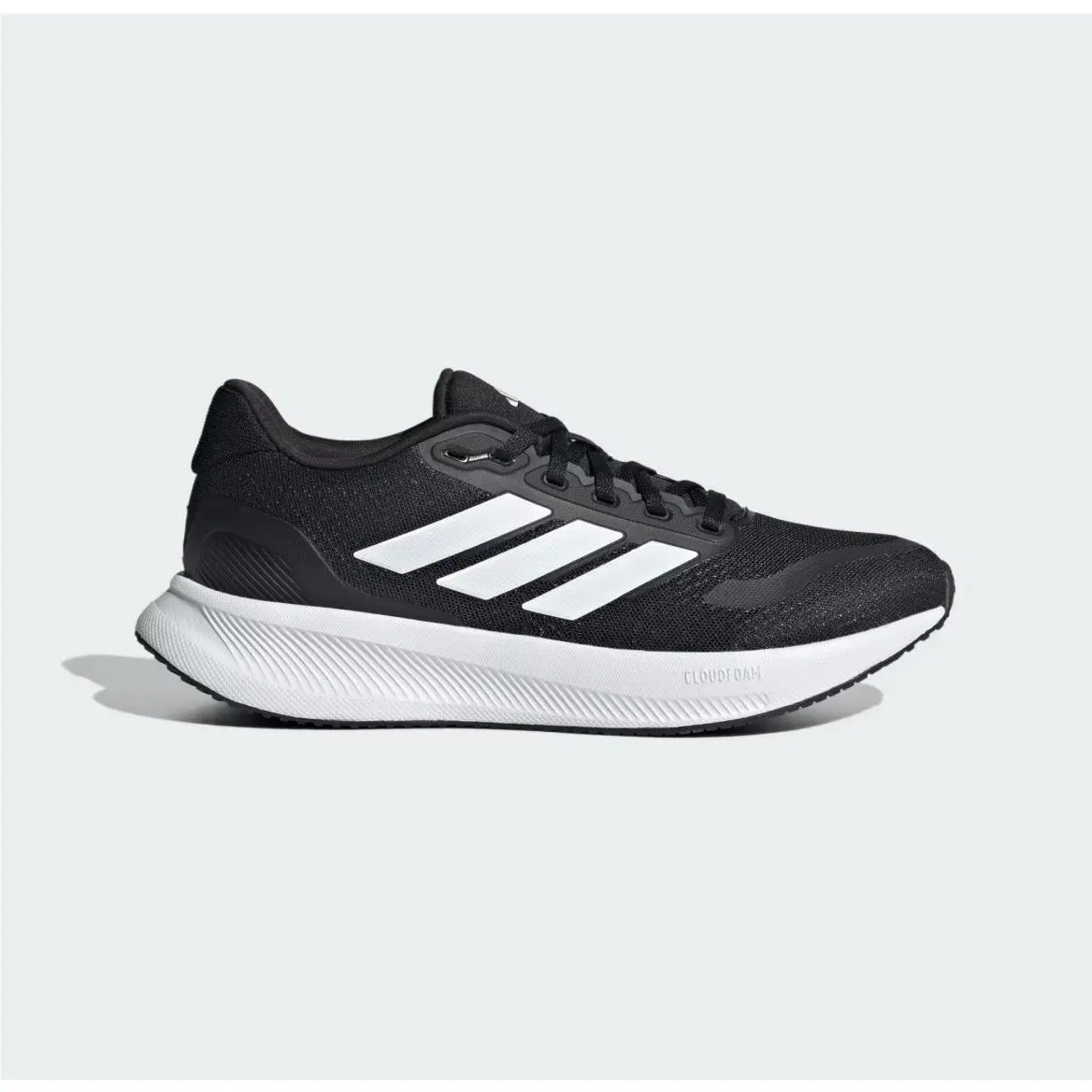 Adidas Runfalcon 5 Wide Fit Men Running Shoes Black White IE0552