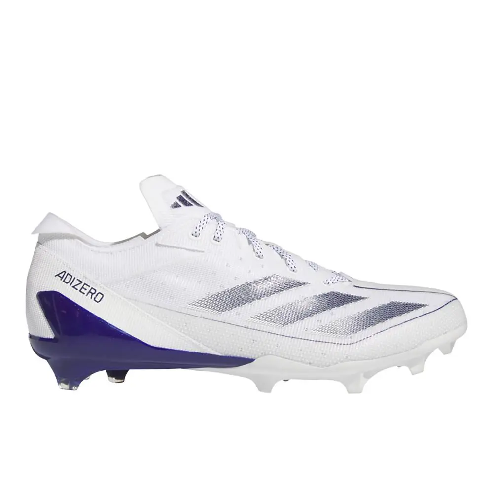 Adidas Adizero Electric Football Cleats Mens Purple White Sneakers Athletic Sho