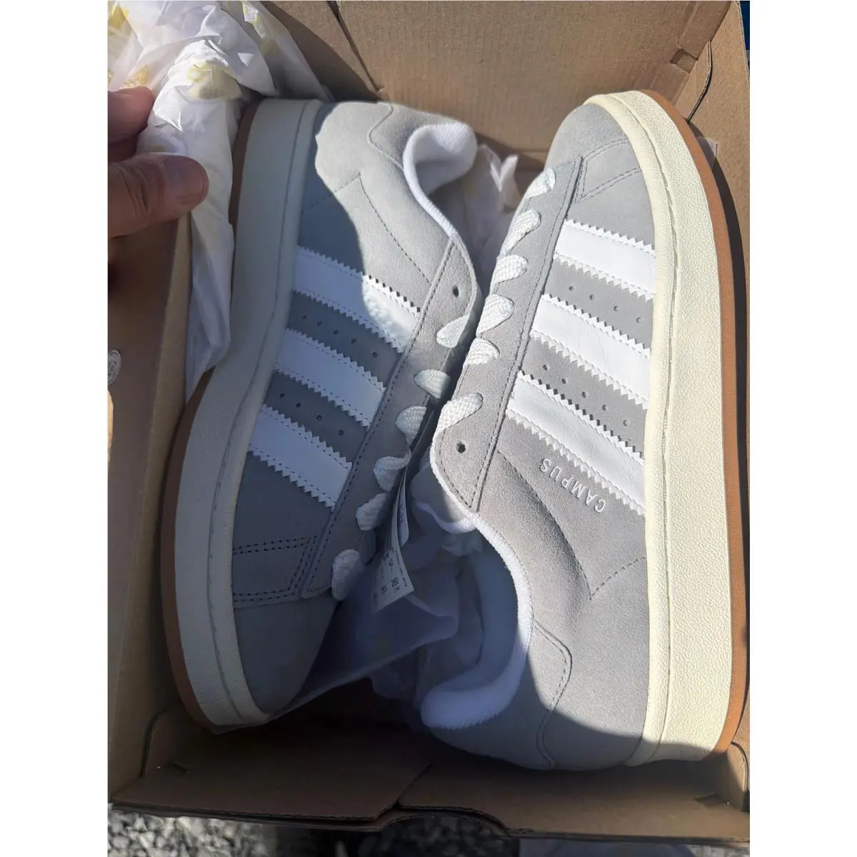 Adidas Campus 00s Grey White Sneakers Size HQ8707