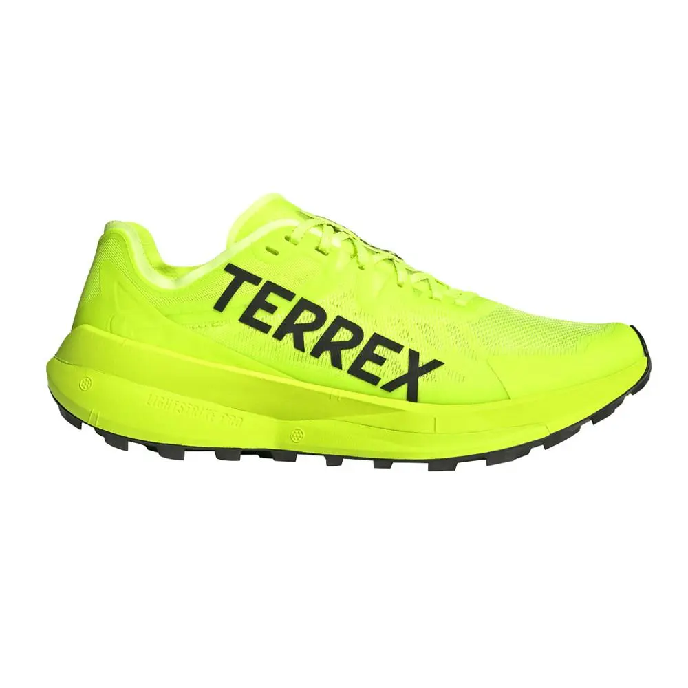 Adidas Terrex Agravic Speed Trail Running Mens Yellow Sneakers Athletic Shoes J