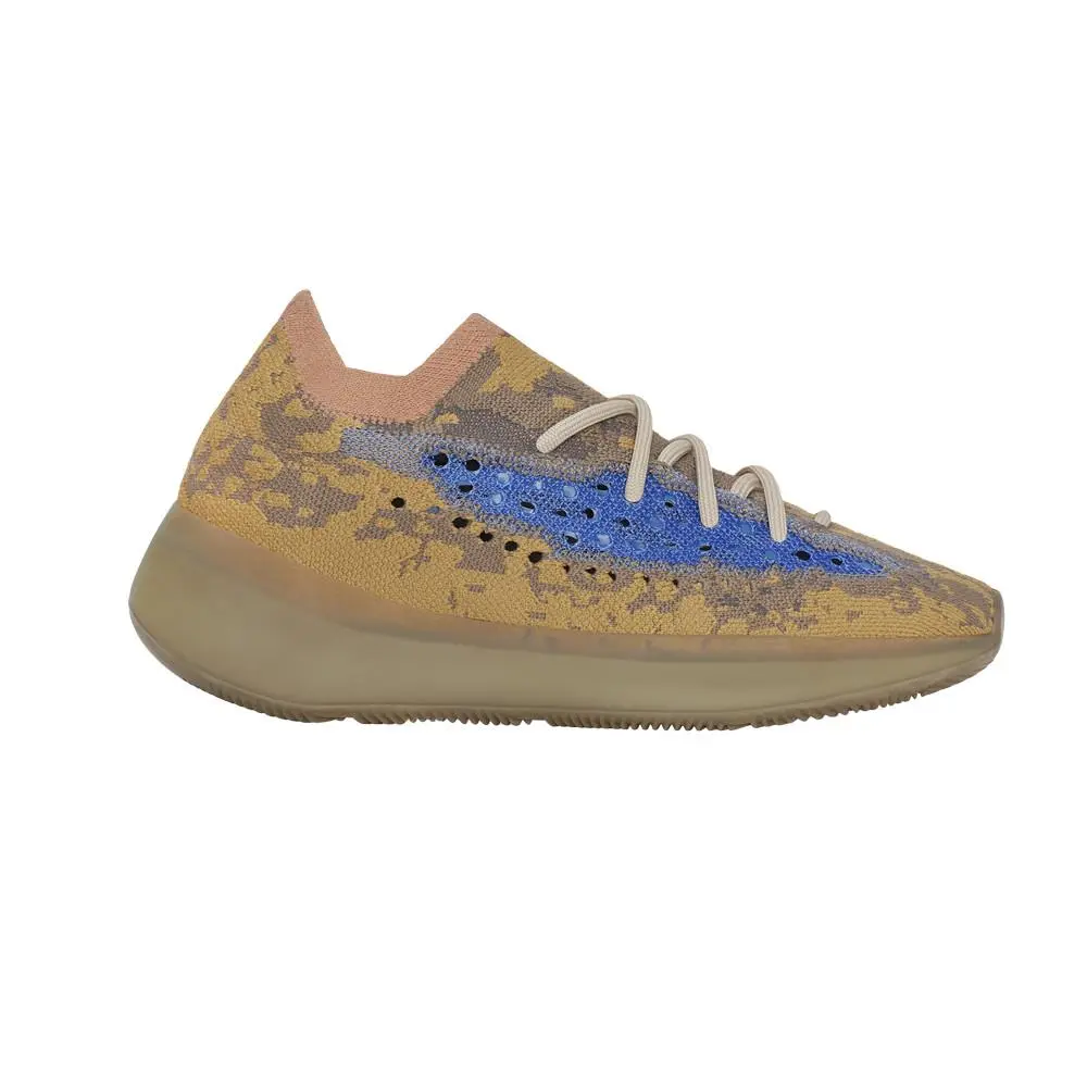 Adidas Yeezy Boost 380 Lace Up Mens Brown Sneakers Casual Shoes Q47306