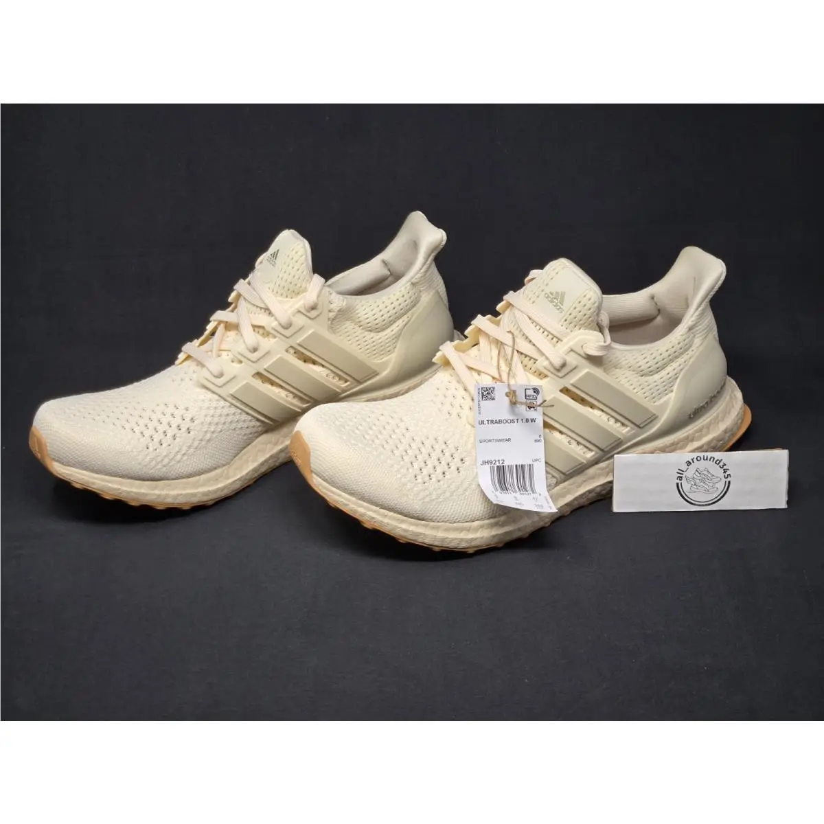 Adidas Ultraboost 1.0 Womens Size 9.5 Beige Cream Ivory White Shoes JH9212 Nby
