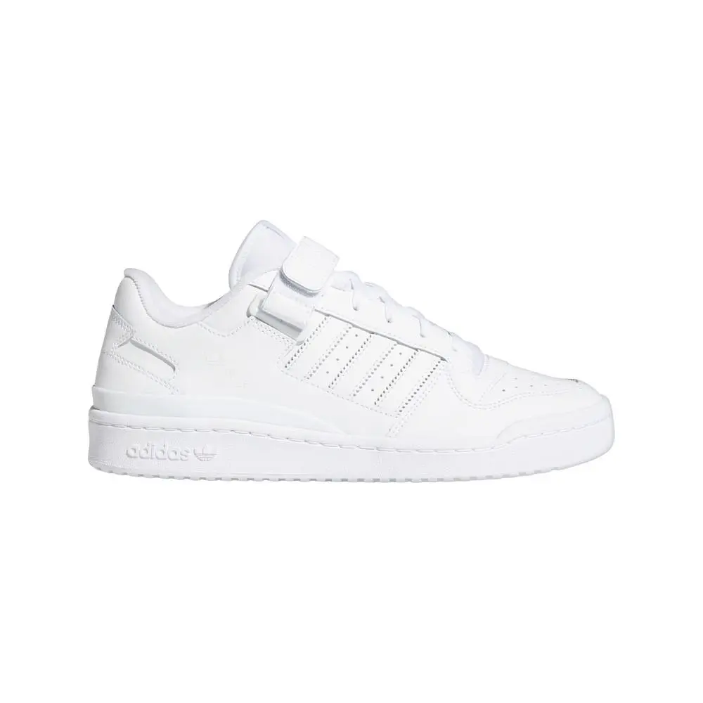 Adidas Forum Low Lace Up Mens White Sneakers Casual Shoes FY7755
