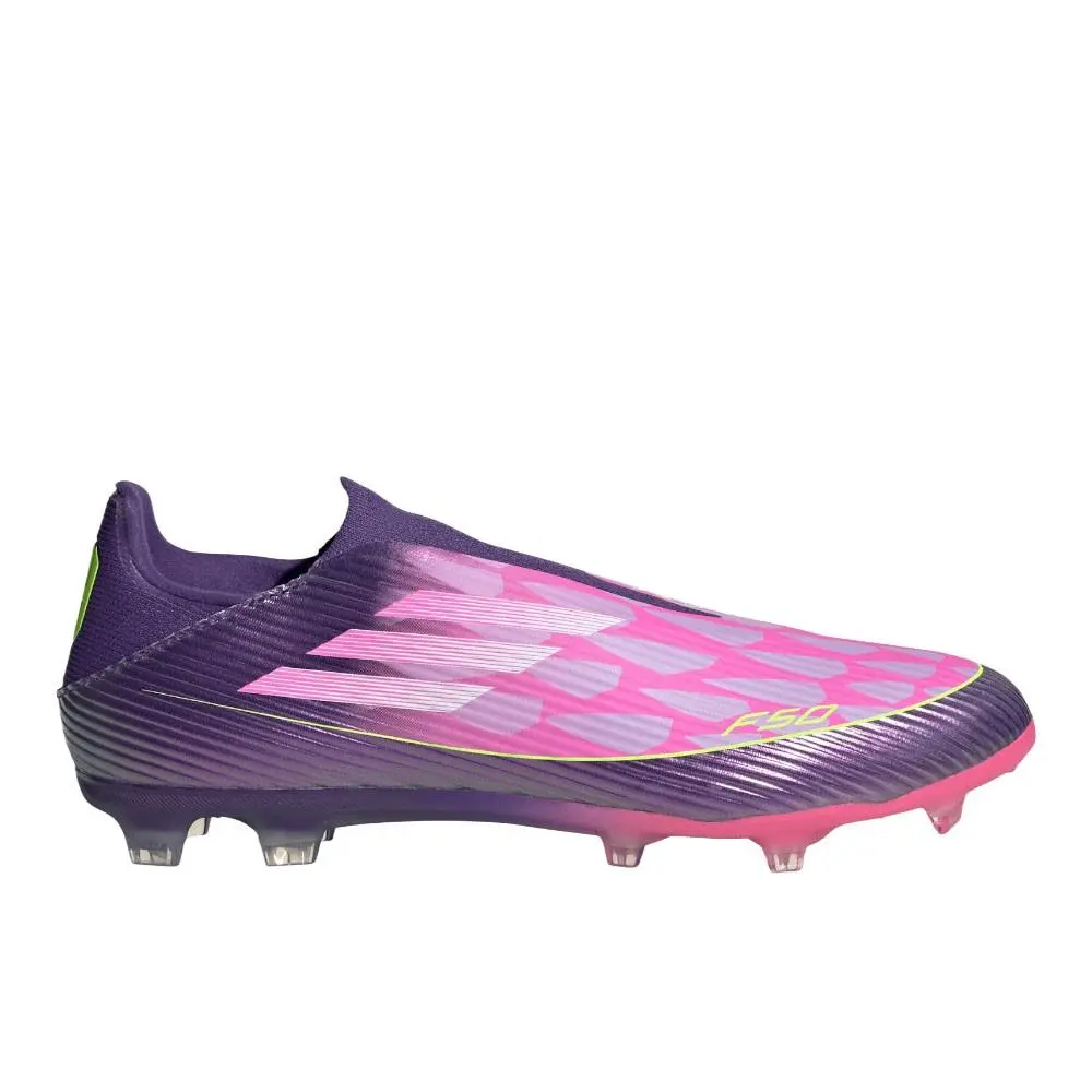Adidas shoes - adidas F50 League Laceless Lamine Firm GroundMulti Ground Footbal - JQ9730 - Pink, Purple 5