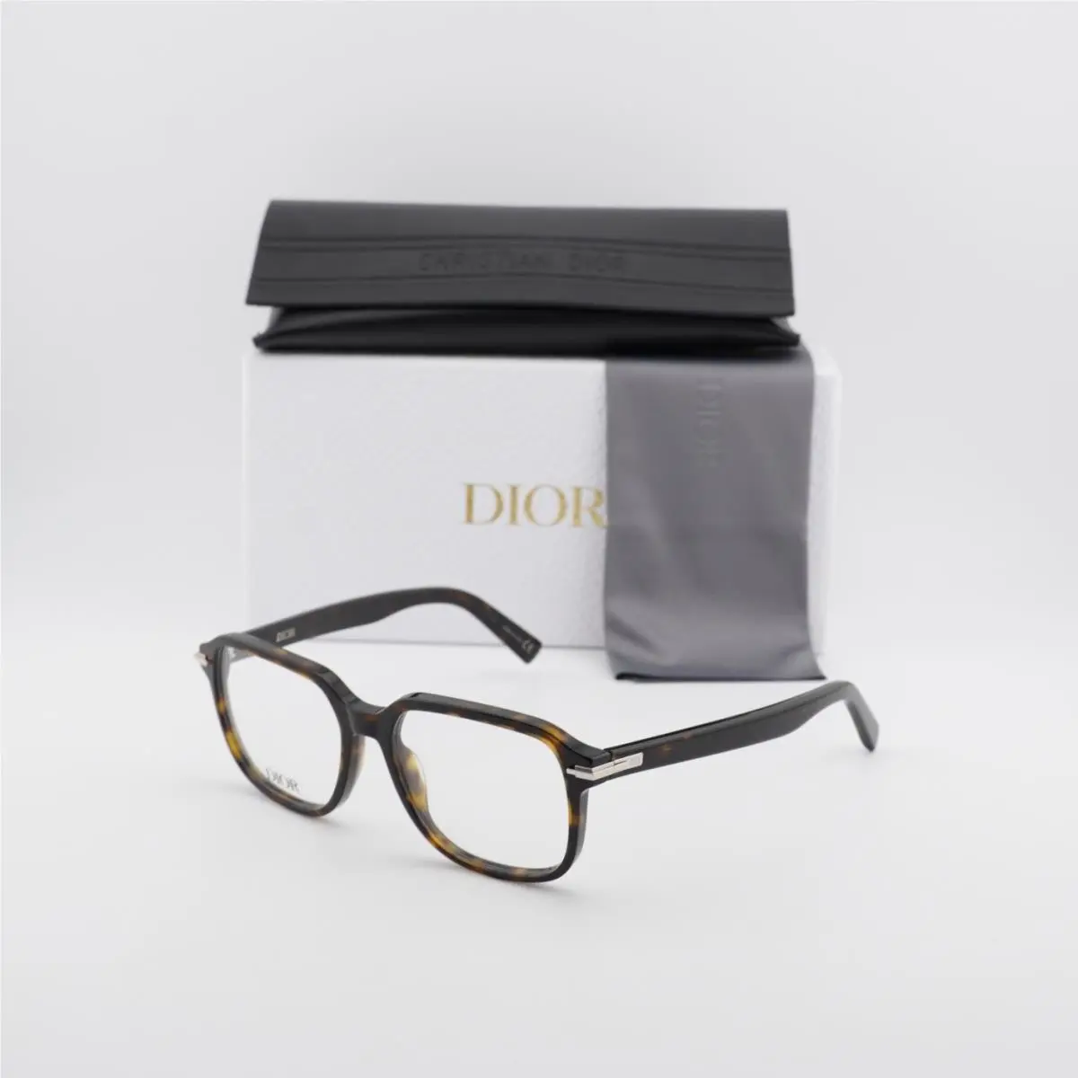 Dior Diorblacksuito S5I 2000 Shiny Dark Havana 53mm Eyeglasses