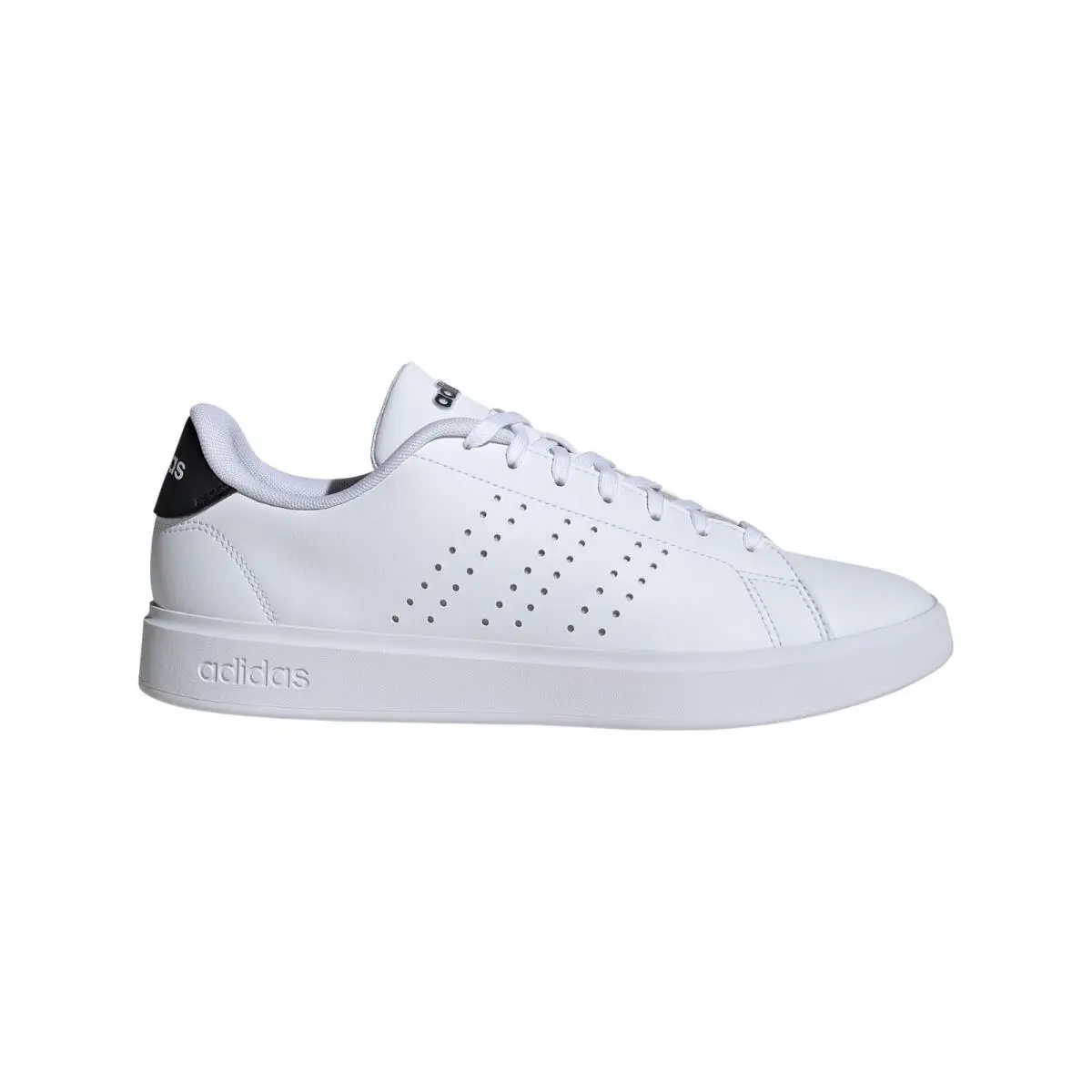 Adidas Mens Advantage 2.0 Tennis Inspired Shoes White Black Size 10.5