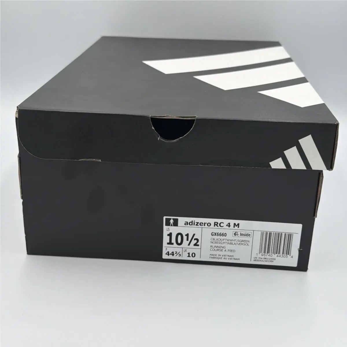 Adidas shoes - Adidas Adizero RC 4 `Black Solar Green` - gx6660 - green 10