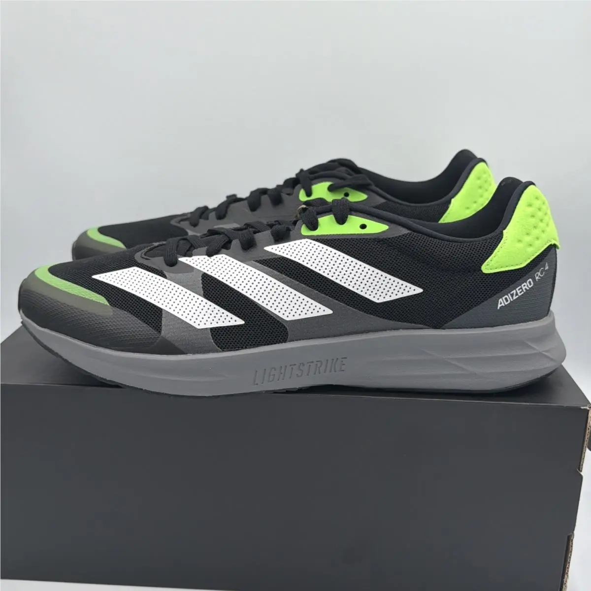 Adidas shoes - Adidas Adizero RC 4 `Black Solar Green` - gx6660 - green 1