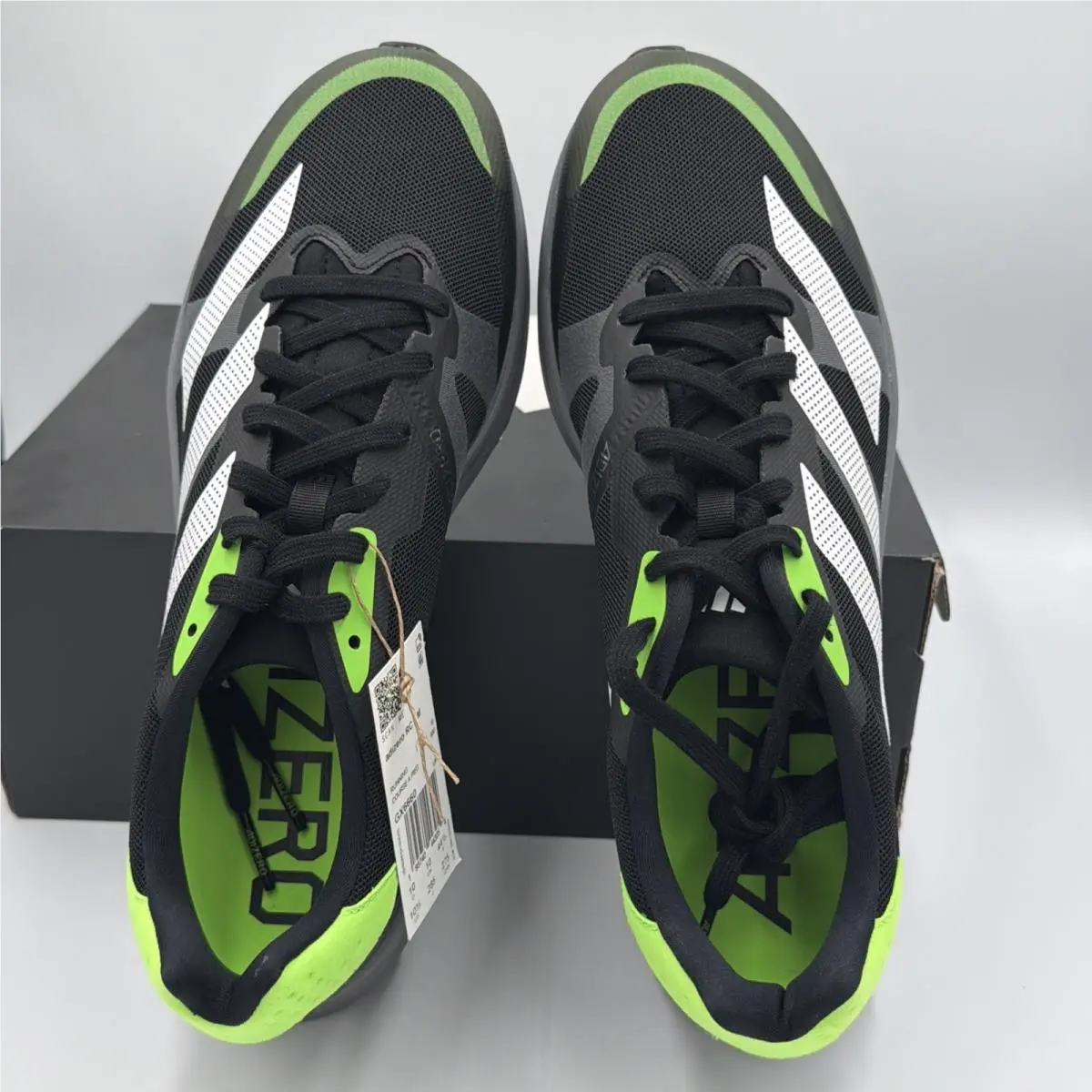 Adidas shoes - Adidas Adizero RC 4 `Black Solar Green` - gx6660 - green 3