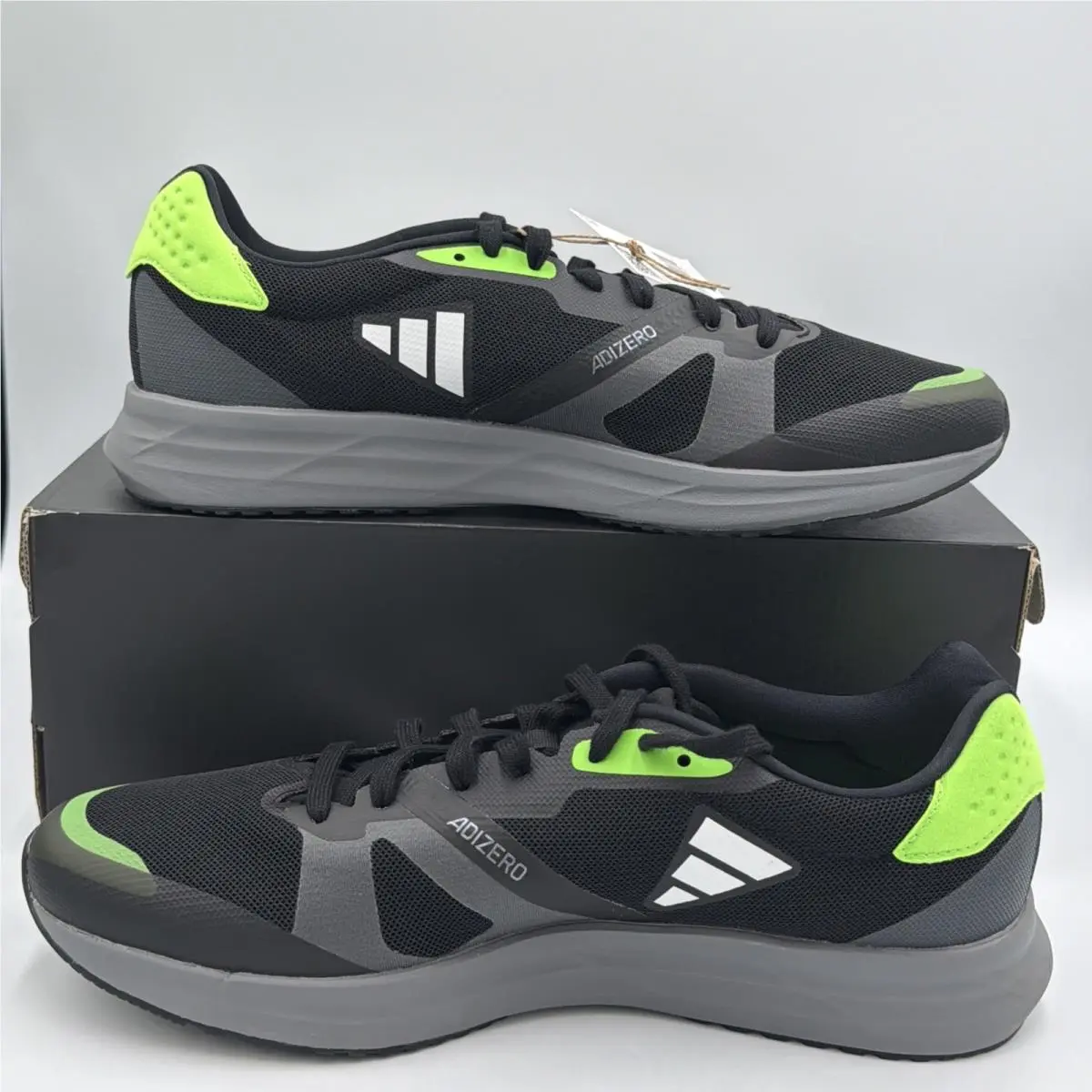 Adidas shoes - Adidas Adizero RC 4 `Black Solar Green` - gx6660 - green 4