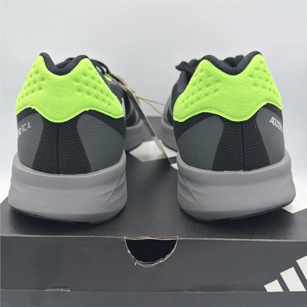 Adidas shoes - Adidas Adizero RC 4 `Black Solar Green` - gx6660 - green 2