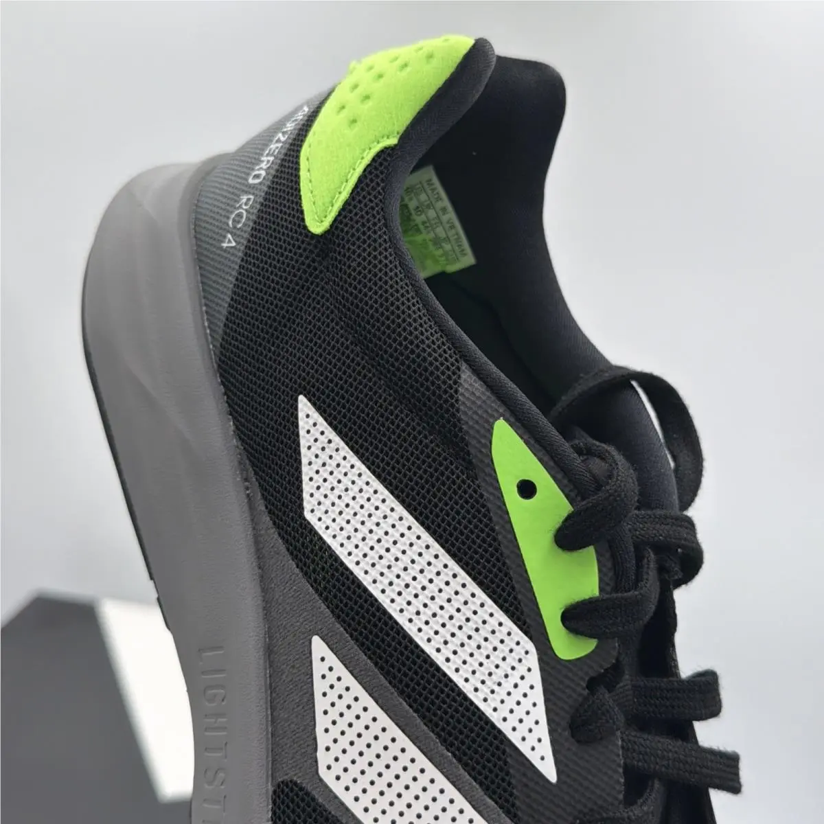 Adidas shoes - Adidas Adizero RC 4 `Black Solar Green` - gx6660 - green 5