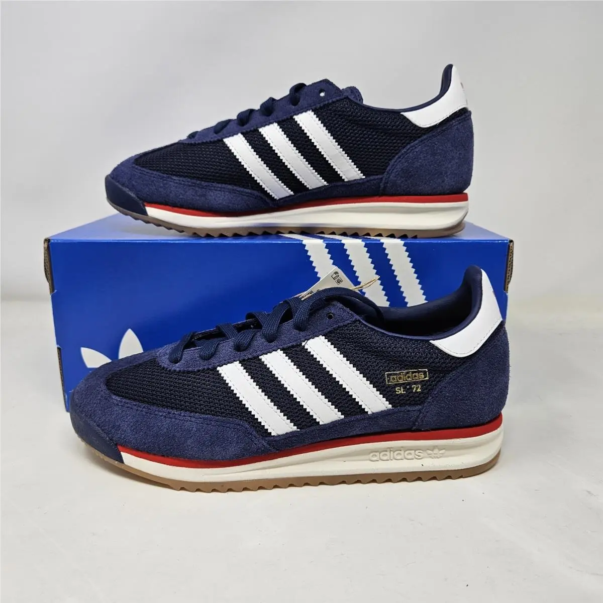 Originals SL 72 RS `dark Blue` Suede Shoes / JQ9797 / Men`s 7 - Women`s 8 by Adidas
