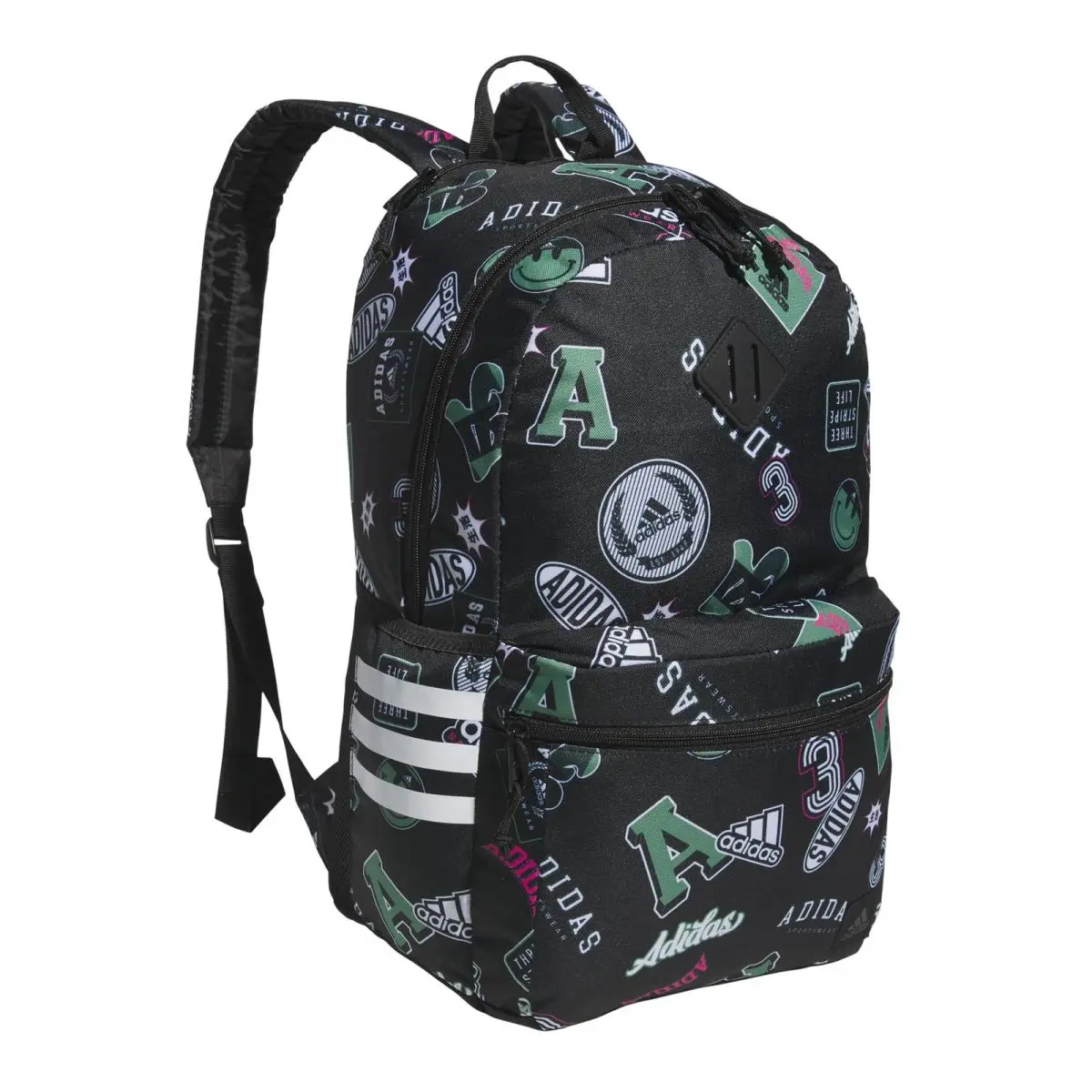 Adidas Rec League Black White Backpack For Gym and Laptop Storage