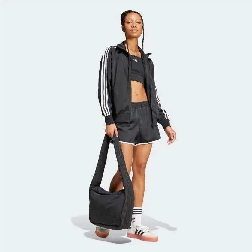 Adidas Women Adicolor Classic Firebird Loose Track Top JC8251 Black Size S