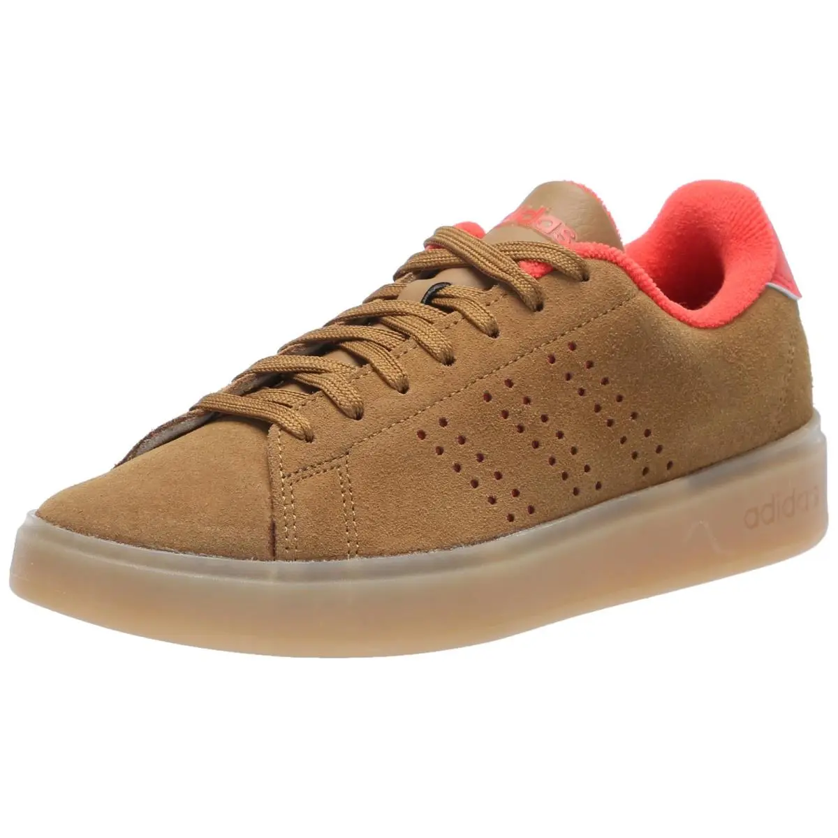 Adidas Mens Bronze Strata Tennis Inspired Shoes Red Suede Ultra Comfort Sneakers