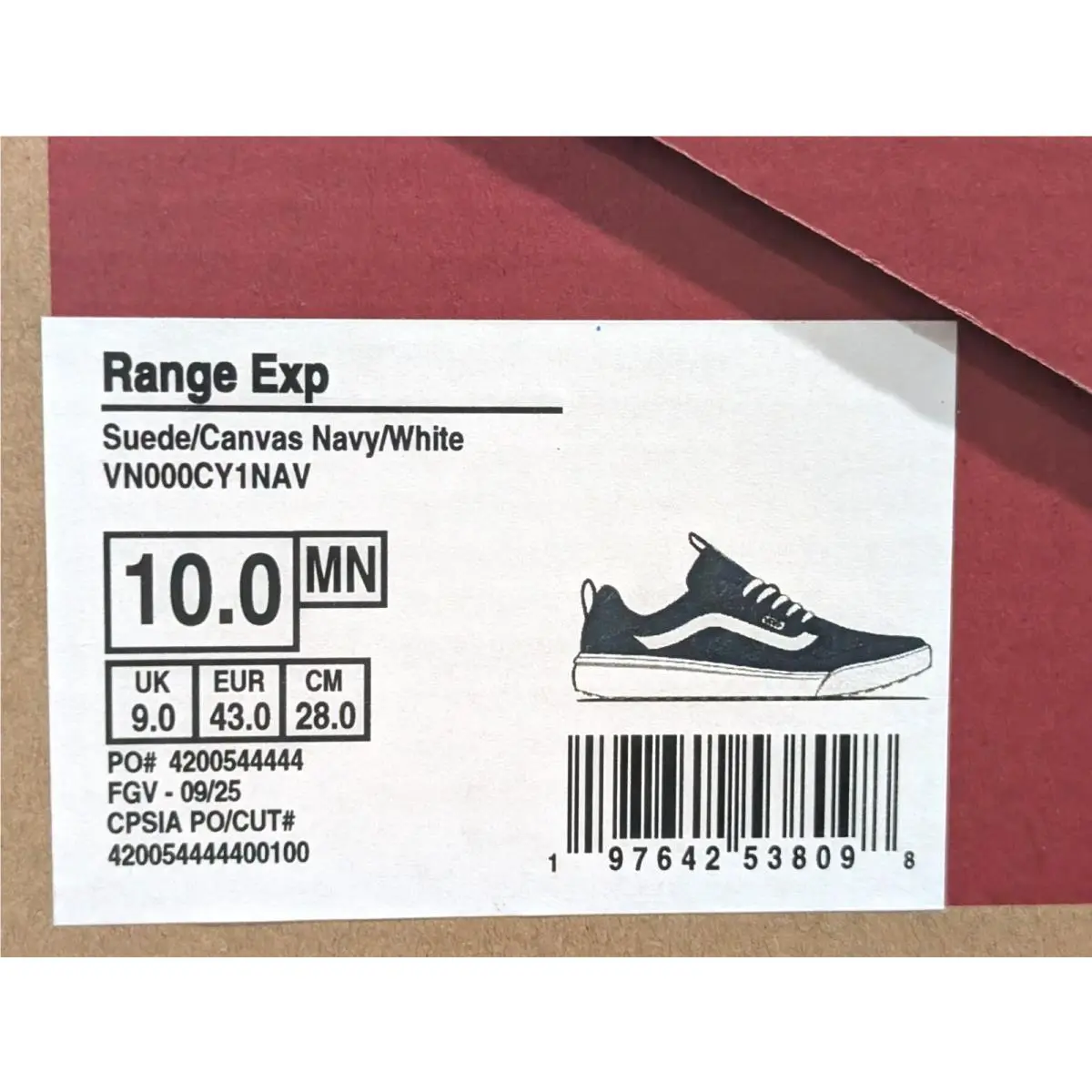 Vans shoes - VANS Range Exp - Range Exp - VN000CY1NAV - Navy/White 8