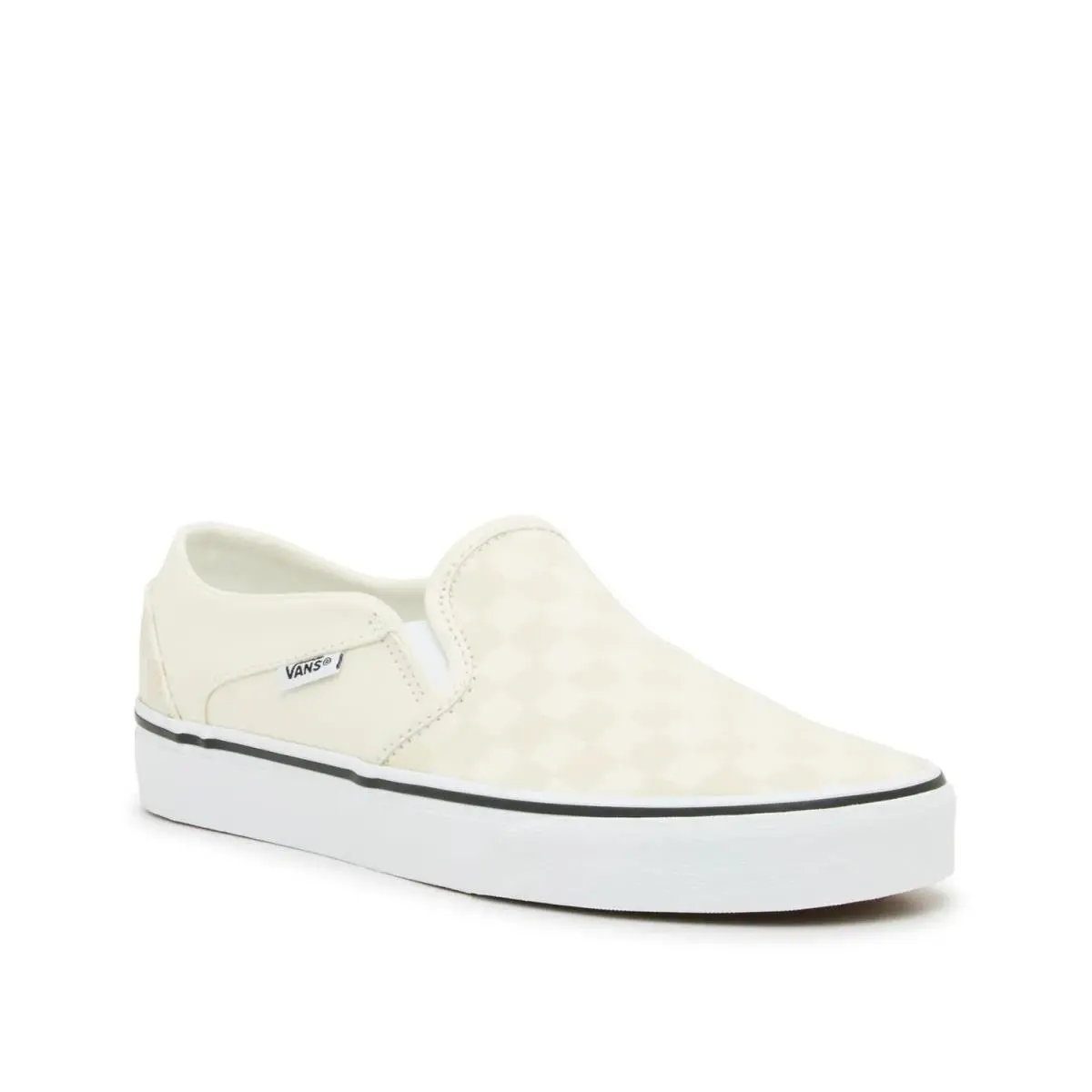 Woman`s Fashion Sneakers Vans Asher Slip - Off White