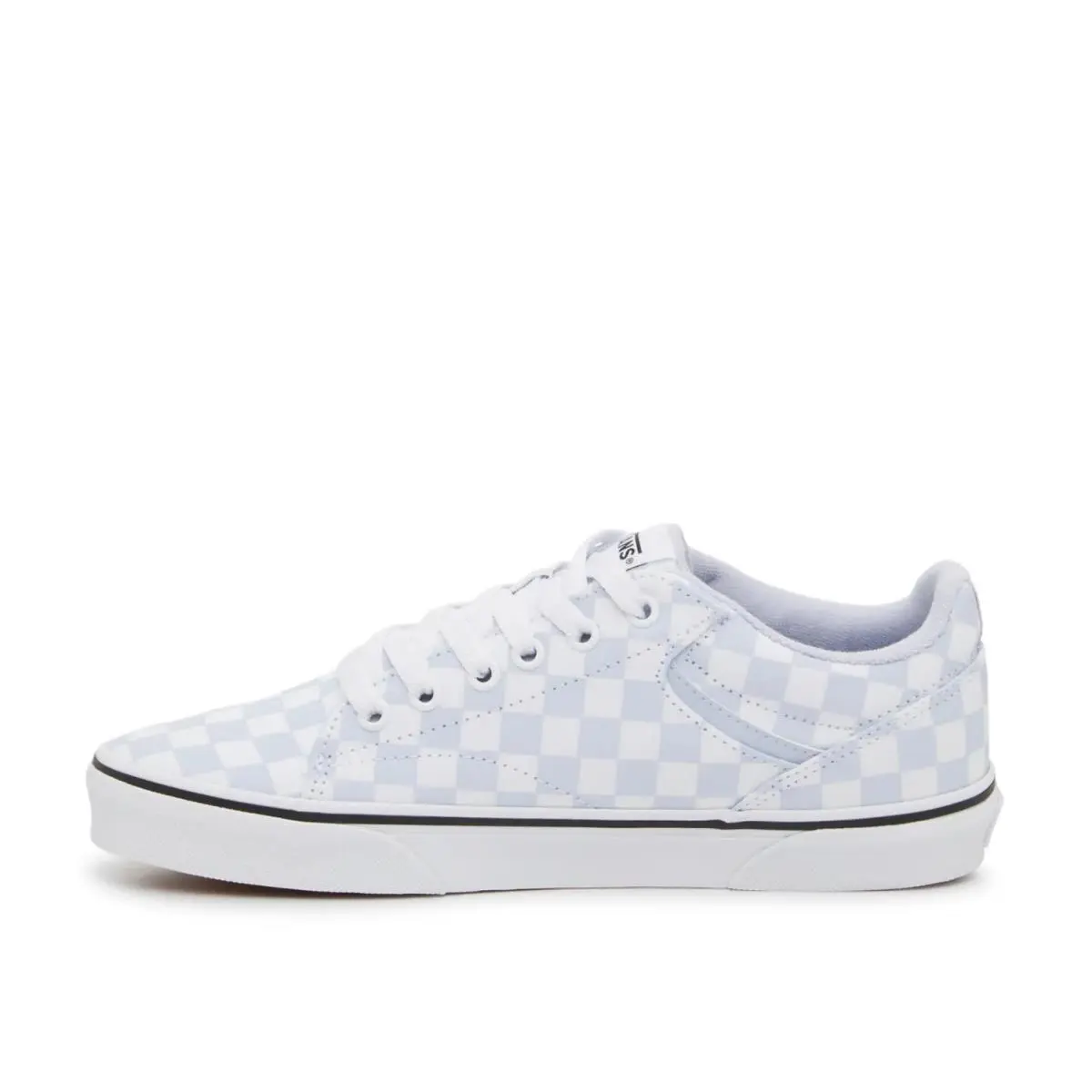 Vans shoes - White/Light Blue Checkerboard Print 1