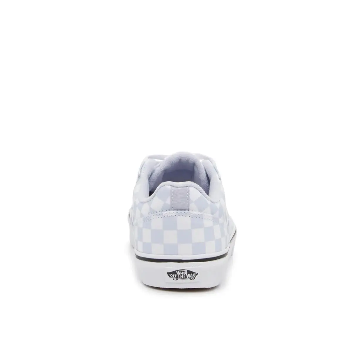 Vans shoes - White/Light Blue Checkerboard Print 9