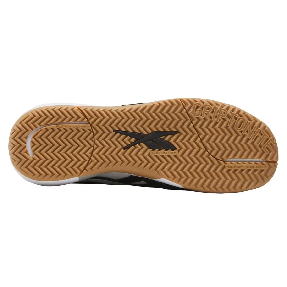 Reebok shoes - White/Dark Grey/Tan 2