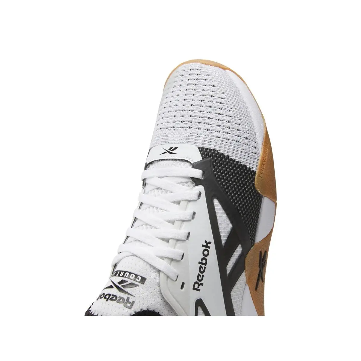 Reebok shoes - White/Dark Grey/Tan 4